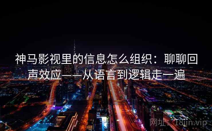 神马影视里的信息怎么组织：聊聊回声效应——从语言到逻辑走一遍